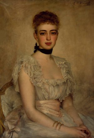 Portrait of Eleanor Garnier Hewitt by Antonia De Banuelos-Thorndike Oil Painting