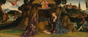 The Nativity by Antoniazzo Romano Oil Painting