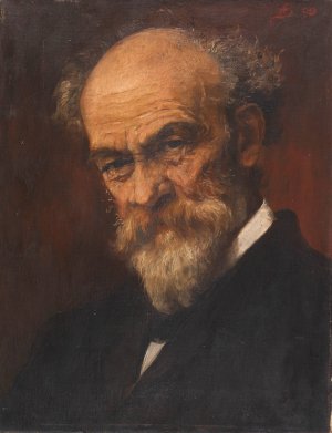 Portrat des Malers Jakob Grunenwald by Antonie Boubong Oil Painting