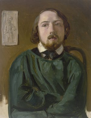 Bildnis des Reproduktionsstechers Eisenhardt by Antonie Von Blittersdorf Oil Painting