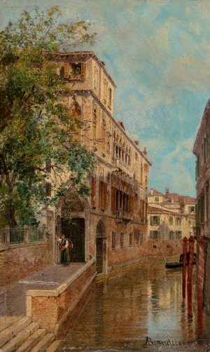 A view of Palazzo Albrizzi by Antonietta Brandeis Oil Painting