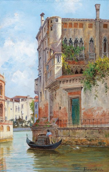 Palazzo by Antonietta Brandeis - Hand-Painted Oil Painting Reproduction