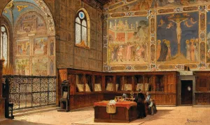 Sacristia di S. Croce, Firenze Oil painting by Antonietta Brandeis