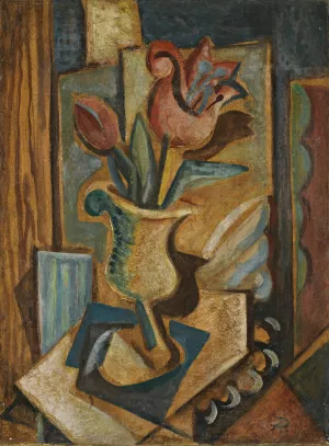 Still Life With Tulips Oil painting by Antonin Prochazka