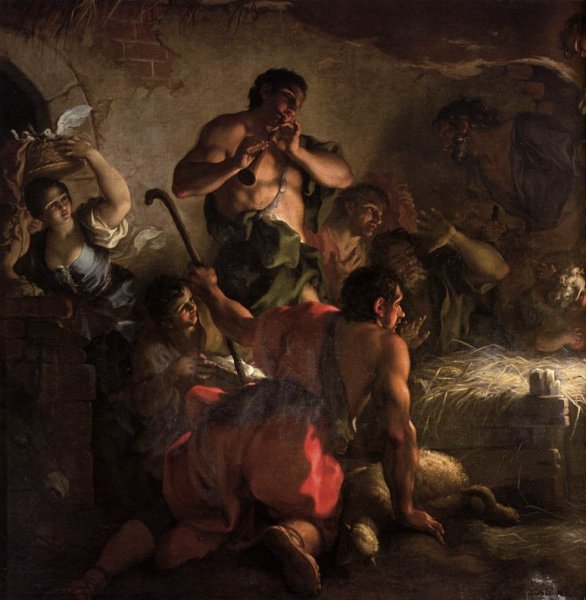 Main Product Photo of Adoration of the Shepherds Detail Painting by Antonio Balestra