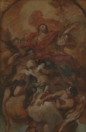 The Glorification of St. Oswald by Antonio Balestra Oil Painting