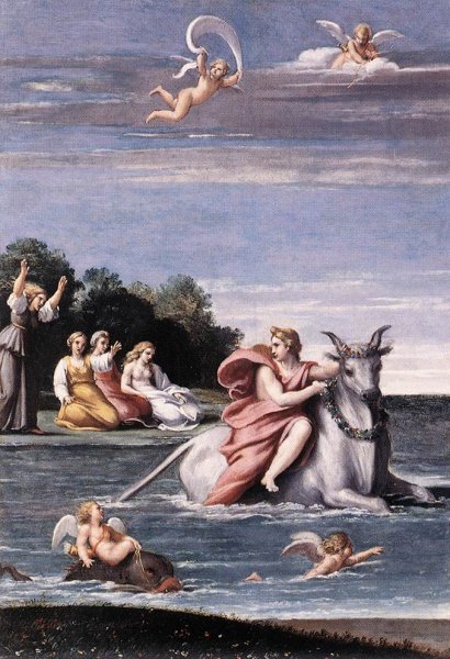 Main Product Photo of The Rape of Europa Painting by Antonio Carracci