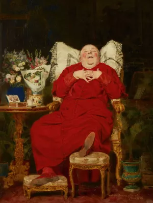 A happy birthday by Antonio Casanova Y Estorach Oil Painting
