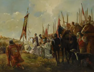 Isabella I Of Castile, Conqueror Of Granada by Antonio Casanova Y Estorach Oil Painting