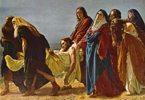 Deposizione di Gesu painting by Antonio Ciseri
