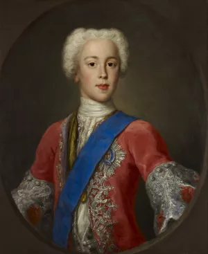 Prince Charles Edward Stuart, 1720 by Antonio David Oil Painting