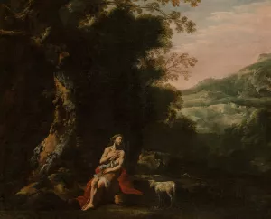St. John the Baptist in the Wilderness by Antonio De Bellis Oil Painting
