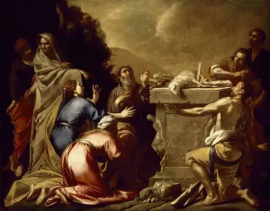 The Sacrifice of Noah by Antonio De Bellis Oil Painting