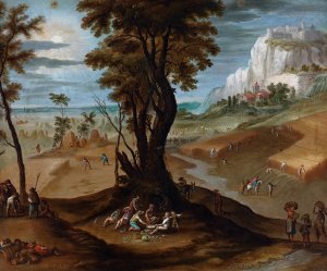 The Twelve Months of the Year, July-August by Antonio De Espinosa Oil Painting