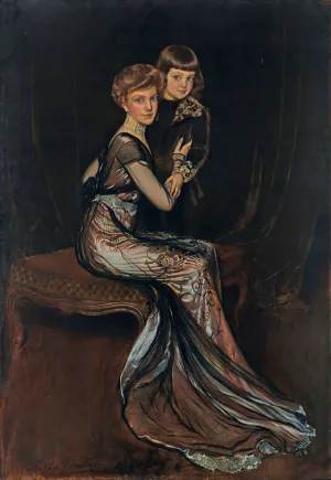 Portrait of Leonor Uriburu de Anchorena by Antonio De La Gandara Oil Painting