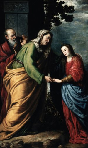 La Visitacion by Antonio De Pereda Oil Painting