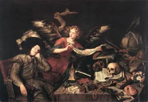 The Knight's Dream by Antonio De Pereda Oil Painting