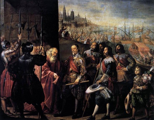 Main Product Photo of The Relief of Genoa Painting by Antonio De Pereda