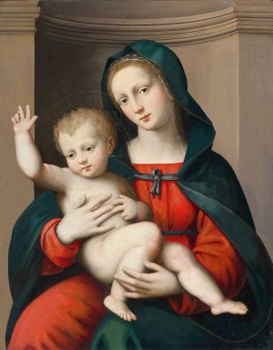 The Madonna and Child by Antonio Del Ceraiolo Oil Painting