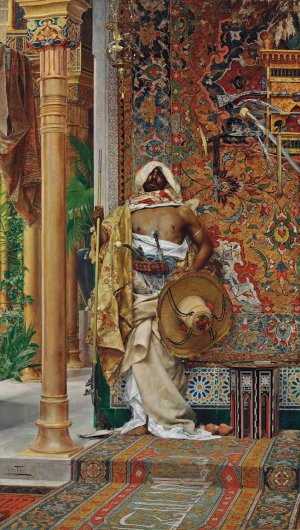 The Guard by Antonio Fabres Oil Painting