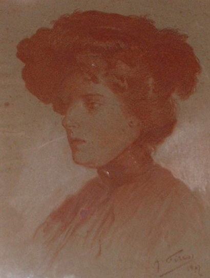 Main Product Photo of Dama Painting by Antonio Fillol Granell