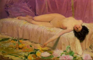 Flor Deshecha by Antonio Fillol Granell - Oil Painting Reproduction