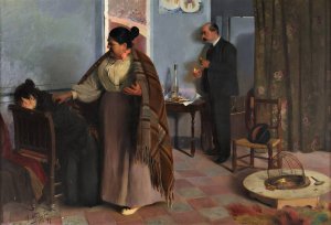 La Bestia Humana by Antonio Fillol Granell Oil Painting