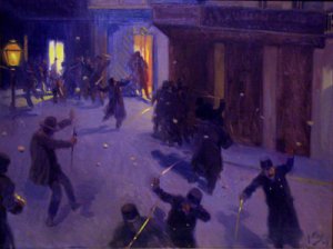 La Noche de San Benito Oil painting by Antonio Fillol Granell