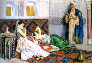 In the Harem by Antonio Gargiullo Oil Painting