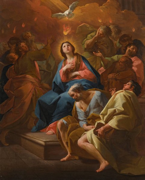 Main Product Photo of The Pentecost Painting by Antonio Gonzalez Velazquez
