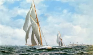 Defender by Antonio Jacobsen Oil Painting