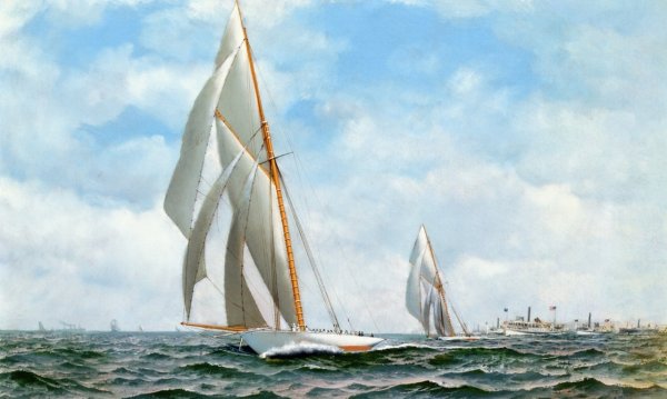 Main Product Photo of Defender Painting by Antonio Jacobsen