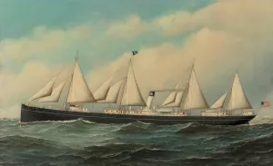 El Mar by Antonio Jacobsen Oil Painting