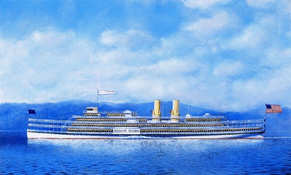 Main Product Photo of The Albany Dayliner, The Henrick Hudson Painting by Antonio Jacobsen