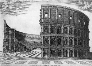 The Colosseum in Rome Oil painting by Antonio Lafreri