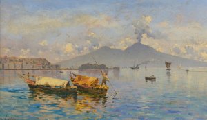 Naples by Antonio Leto Oil Painting