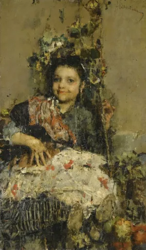 A Boy painting by Antonio Mancini