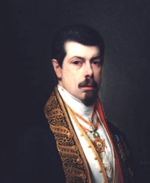Autorretrato by Antonio Maria Esquivel Oil Painting