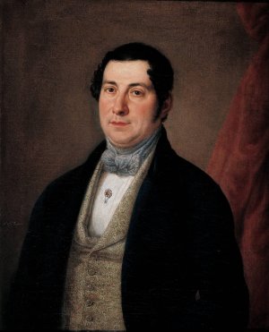 Portrait of a Gentleman by Antonio Maria Esquivel Oil Painting