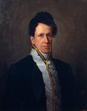 Portrait of Manuel Mª Gutierrez by Antonio Maria Esquivel Oil Painting