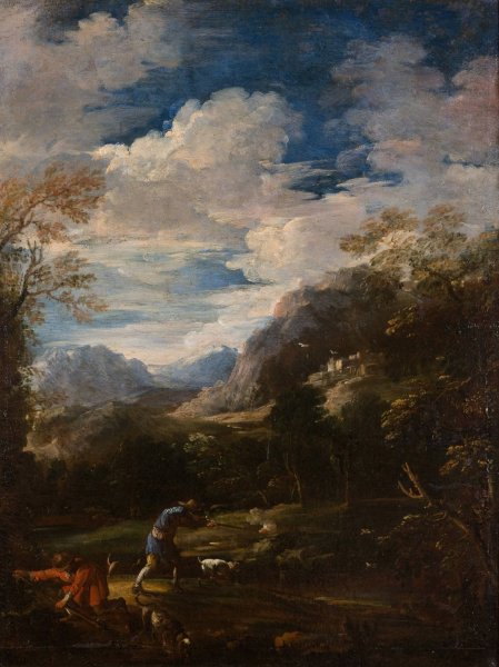 A Hunt by Antonio Maria Marini - Hand-Painted Oil Painting Reproduction