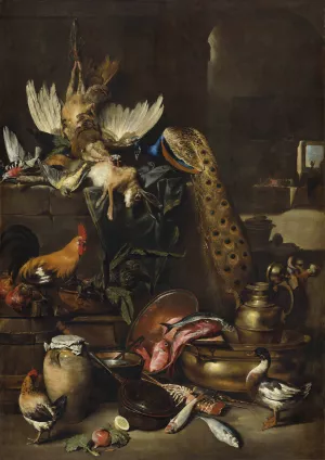 The Larder by Antonio Maria Vassallo Oil Painting