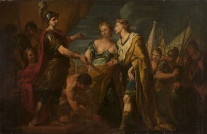 Magnanimity of Scipio by Antonio Molinari Oil Painting