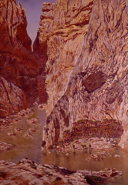 Desfiladero by Antonio Munoz Degrain - Hand-Painted Oil Painting Reproduction