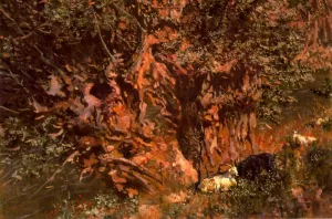 El Arbol Centenario by Antonio Munoz Degrain Oil Painting