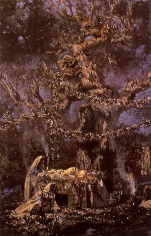 El Arbol Sagrado by Antonio Munoz Degrain - Oil Painting Reproduction