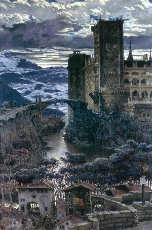 El Castillo Oil painting by Antonio Munoz Degrain