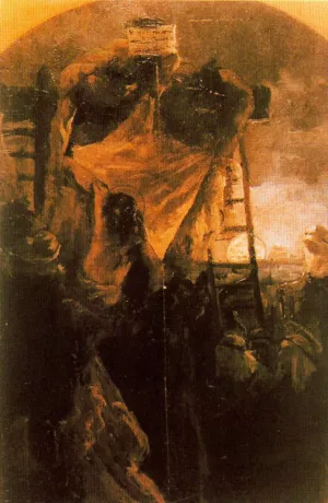 El Descendimiento painting by Antonio Munoz Degrain