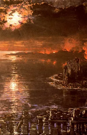 El Mar Muerto Oil painting by Antonio Munoz Degrain