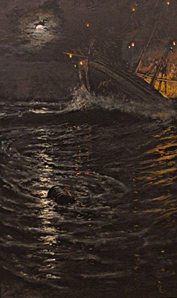 Fire On Board by Antonio Munoz Degrain - Hand-Painted Oil Painting Reproduction